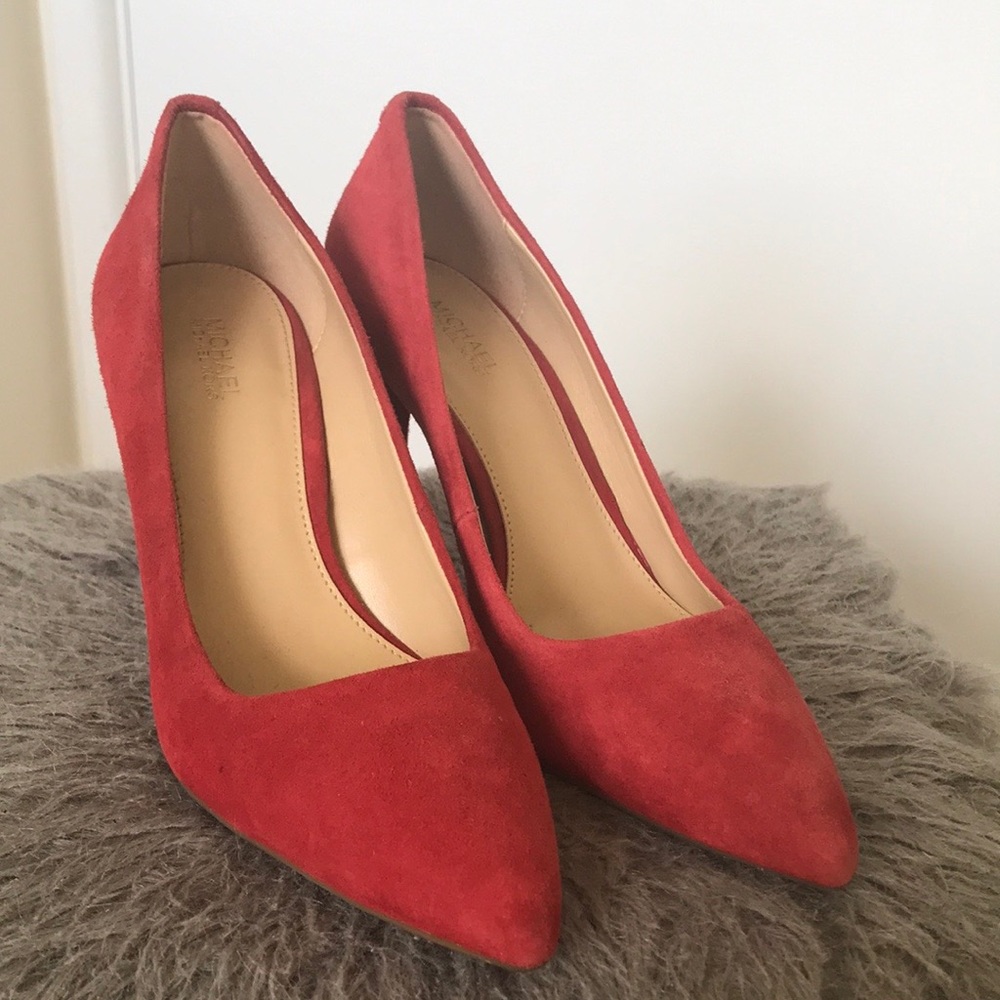 Michael Kors Red Suede Heels